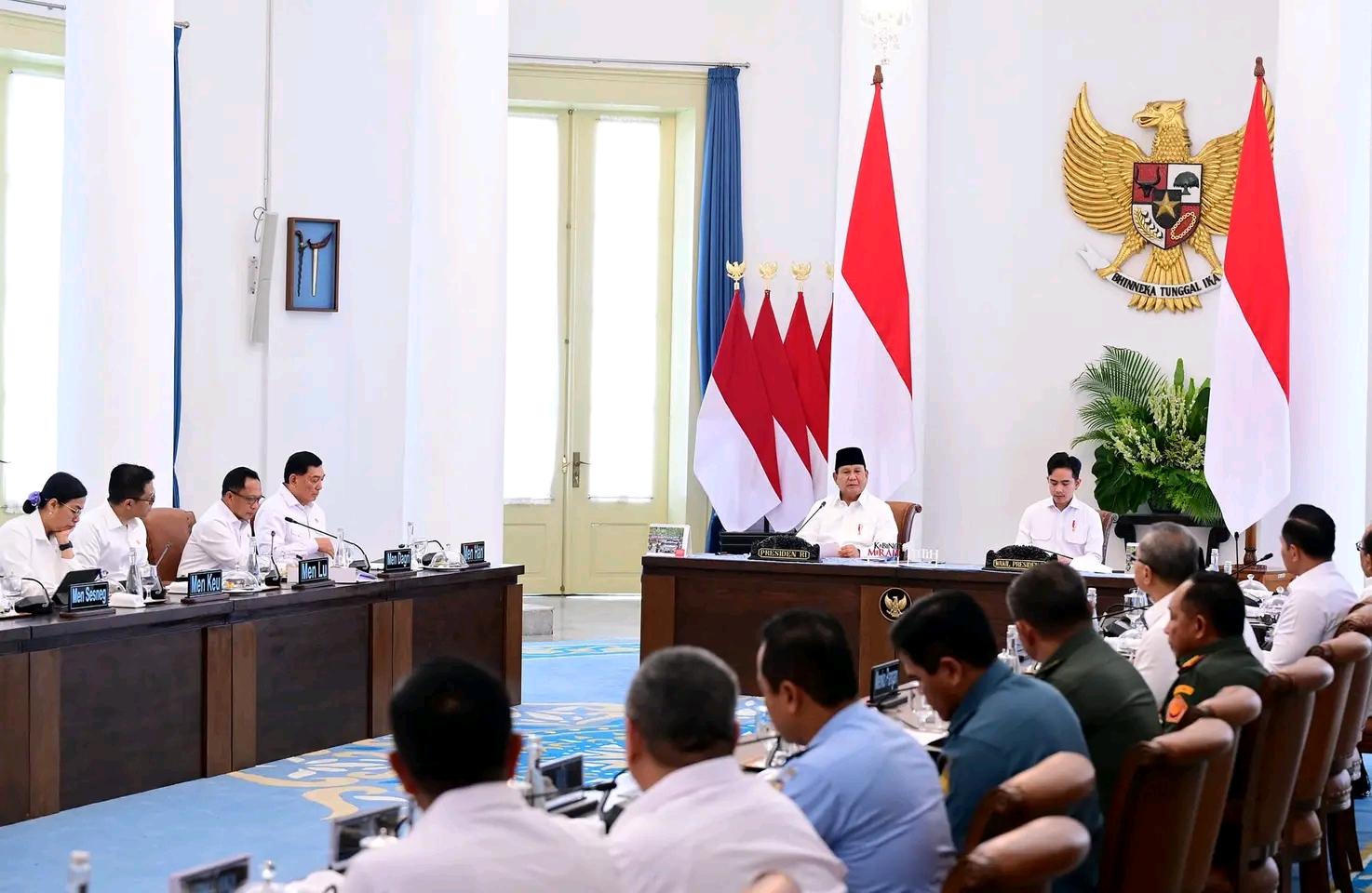 KASAU Hadiri Sidang Perdana DPN di Istana Kepresidenan Bogor, Jawa Barat