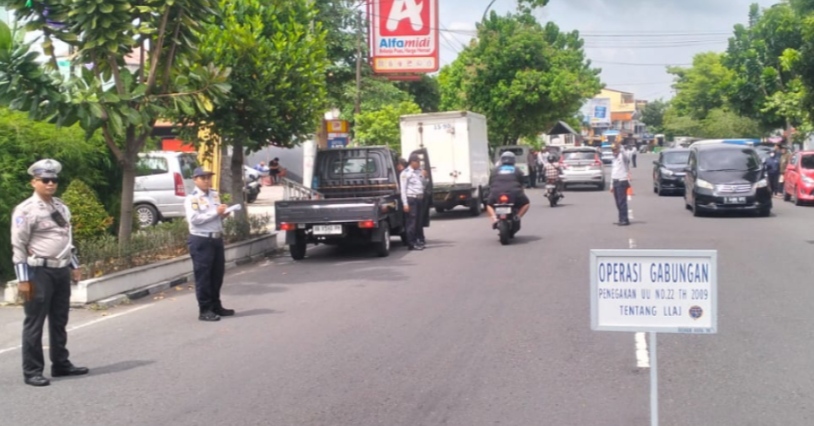 Satlantas Polresta Yogyakarta Gelar Razia, 25 Kendaraan Kedapatan Langgar Aturan