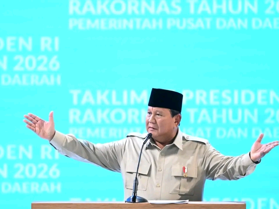 Presiden Prabowo Buka Rakornas Pemerintah Pusat dan Daerah 2026