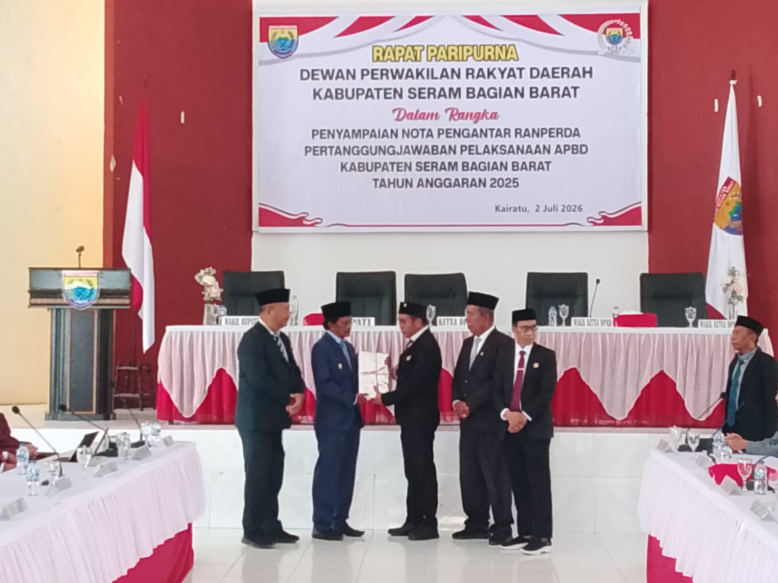DPRD-Pemda SBB Segera Bahas Ranperda Pertanggungjawaban APBD 2025